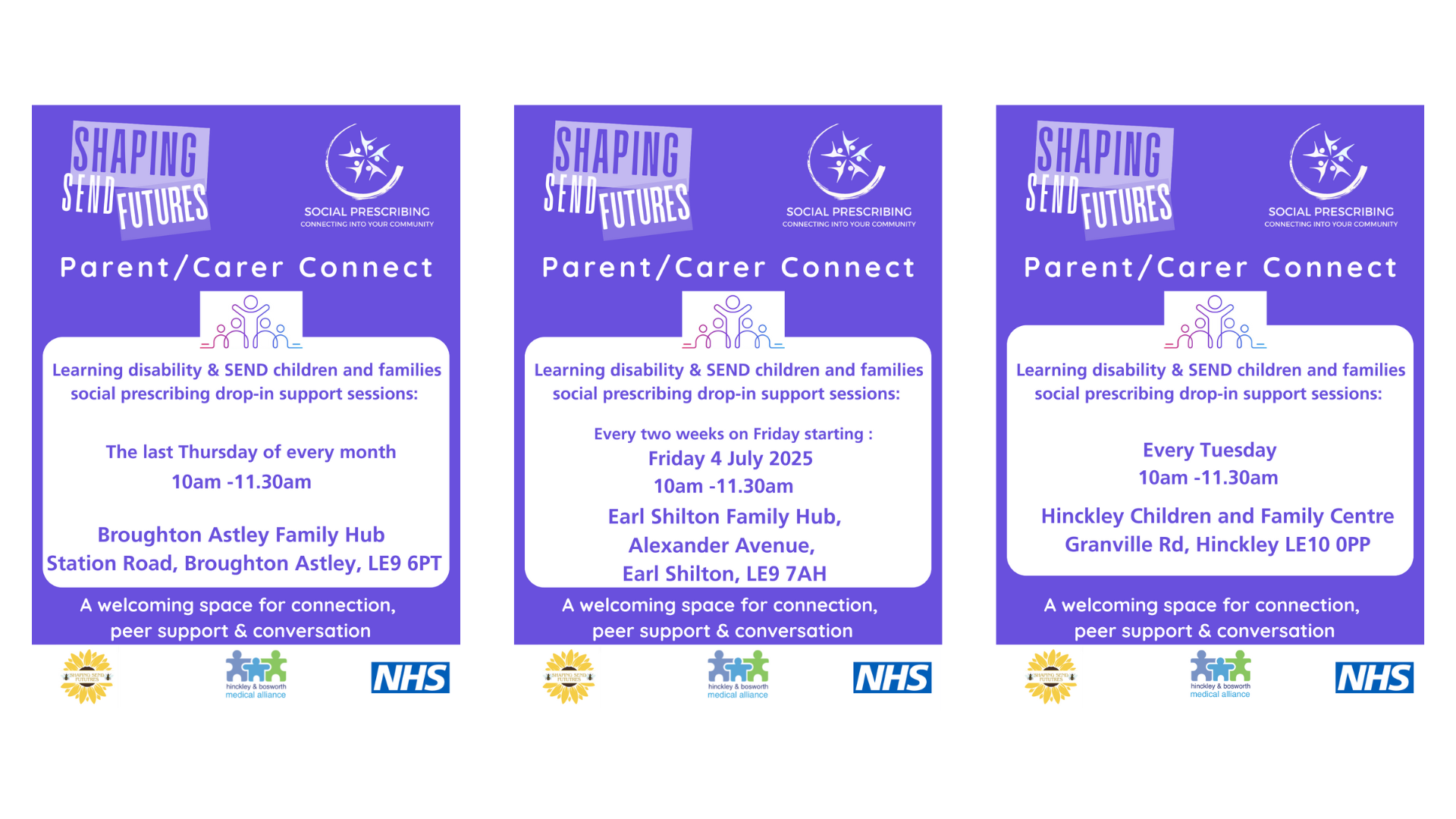 SEND social prescribing posters