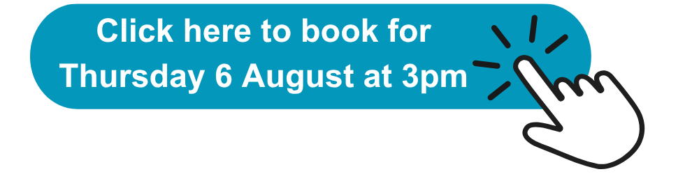 Blue button with link to registration form for 6 August